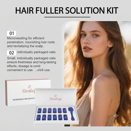 Healiqa™ The Most Powerful Copper Tripeptide Ginseng MicroNeedle Infusion Hair Serum Regrowth System
